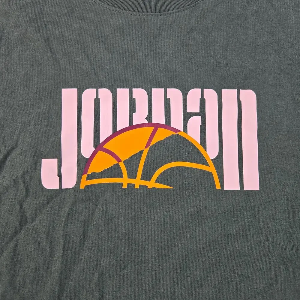 Nike Air Jordan Jumpman Retro DNA Long Sleeve Green‎ Shirt Men's Size 2XL